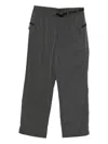 Goldwin Belted Ripstop Track Pants In Gray