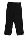 Goldwin Belted Straight-leg Trousers In Black