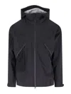 Goldwin Pertex Zip-fastening Hooded Jacket In Black