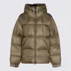 Goldwin Beige Nylon Pertex Quantum Down Jacket In Brown