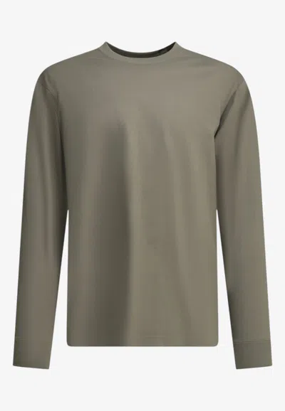 Goldwin Cooling Aquora Long-sleeved T-shirt In Gray