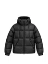Goldwin Crystallite Pertex® Quantum Grid-quilted Down Jacket In Black