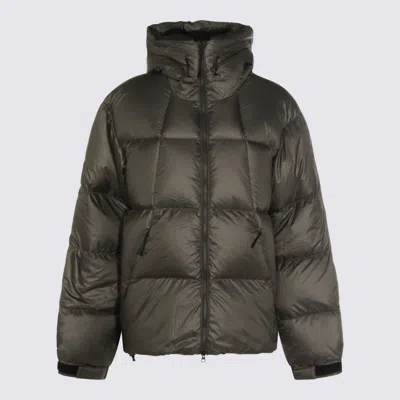 Goldwin Dark Green Nylon Pertex Quantum Down Jacket In Gray