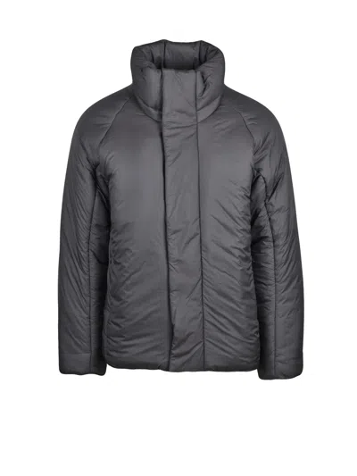 Goldwin Down Jacket With Lightweight Thermal Insulation And Matte Finish In Gray
