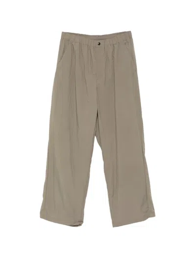 Goldwin Drawstring Wide-leg Trousers In Brown