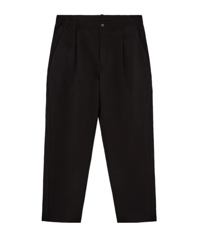 Goldwin Elastic Waist Casual Pants In Black
