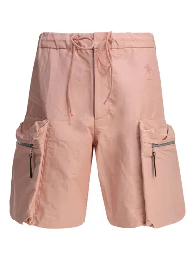 Goldwin Embroidered-logo Drawstring Shorts In Pink