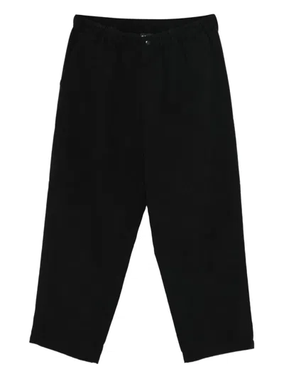 Goldwin Fine Wale Elasticated Trousers In Black