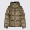 Goldwin Beige Nylon Pertex Quantum Down Jacket In Brown