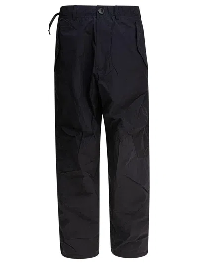 Goldwin " 0 Helicoid" Cargo Trousers In Black