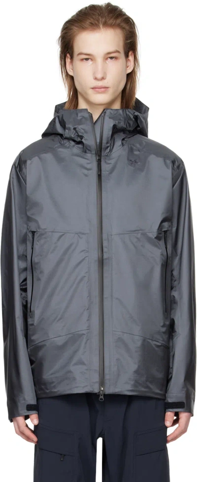 Goldwin Grey Aqua Tect Jacket In Focus Grey