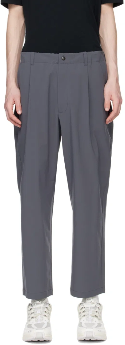 Goldwin Gray One-tuck Trousers
