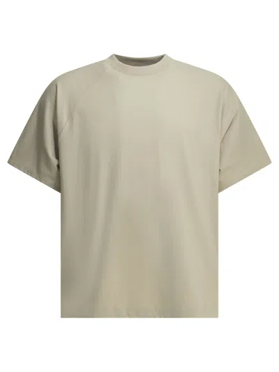 Goldwin Helicoid T-shirts Beige In Green