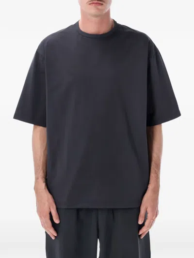 Goldwin High Gauge Shirring T-shirt In Black