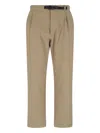 Goldwin High-waisted Beige Trousers With Adjustable Waistband