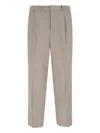 Shop Goldwin High-waisted Straight-leg  Trousers With Pleated Front