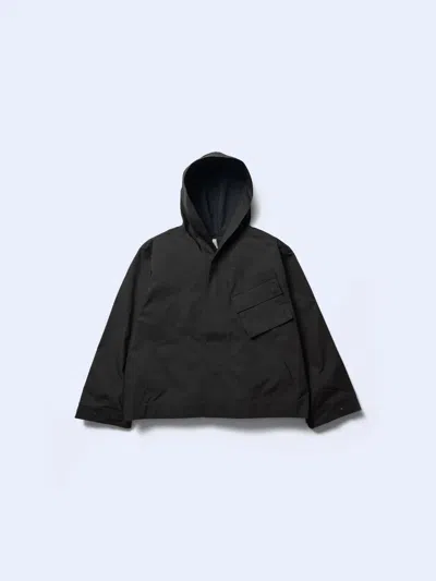 Pre-owned Goldwin Hooded Cargo Pocket Jacket In Black