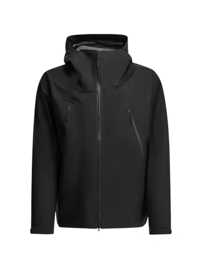 Goldwin Hooded Zip-up Jacket In Black