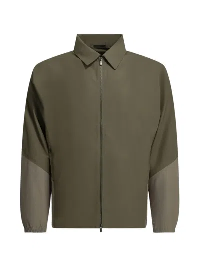 Goldwin Hyperdense Taffeta U/s Right Zip-up Jacket In Gray