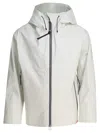 Goldwin Oamc Hooded Zip-front Jacket In White