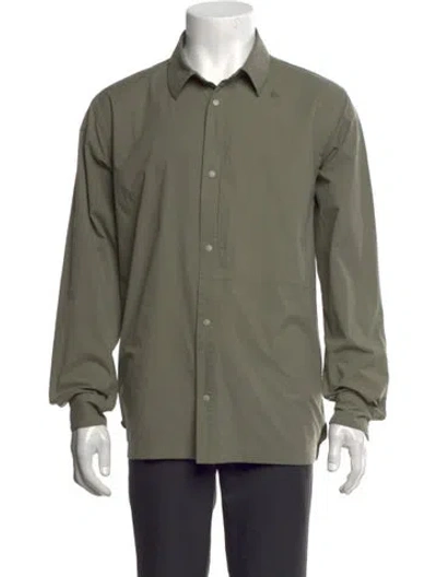 Pre-owned Goldwin Long Sleeve Shirt In Green