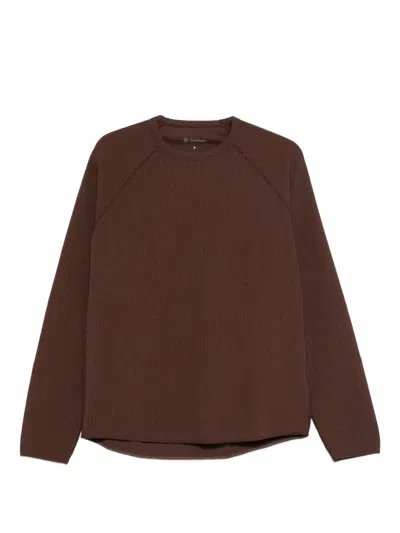 Goldwin Long-sleeve Thermal T-shirt In Brown