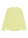 Goldwin Long-sleeve Waffle-knit T-shirt In Yellow