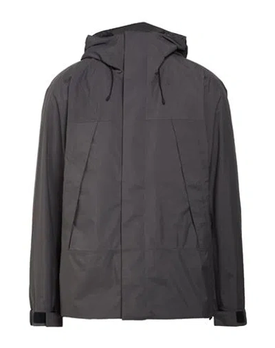 Goldwin Man Jacket Charcoal Size 4 Nylon In Metallic