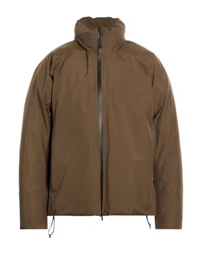 Goldwin Man Jacket Taupe Size 3 Polyester In Gray