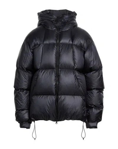 Goldwin Man Puffer Charcoal Size 5 Nylon In Black