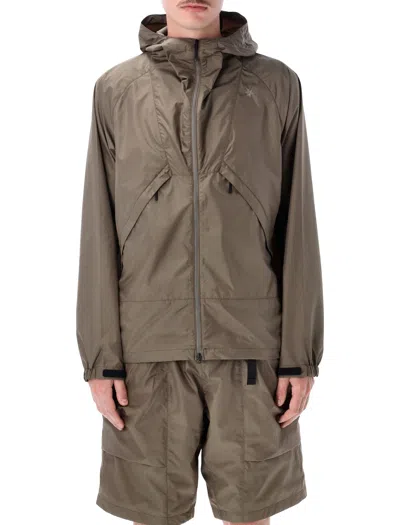 Goldwin Ripstop Hooded Jacket In Green