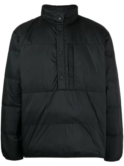 Goldwin Mid Down Funnel-neck Padded Jacket In Black