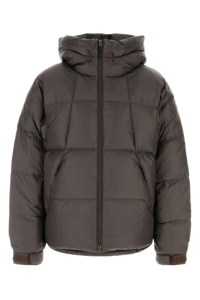 Goldwin Nylon Crystallite Down Jacket In Grey