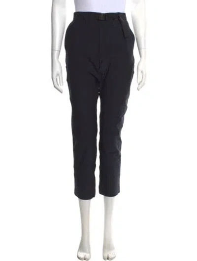 Pre-owned Goldwin Nylon Straight Leg Pants In Black