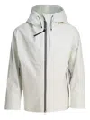 Goldwin Oamc Hooded Zip-front Jacket In White