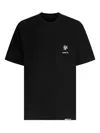 Goldwin Oamc Logo-print Cotton T-shirt In Black