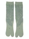 Goldwin Patterned Socks In Green