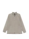 Goldwin Perforated-panel Zip-up Jacket In Gray