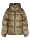 Goldwin Beige Nylon Pertex Quantum Down Jacket In Green