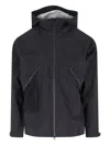 Goldwin Pertex Zip-fastening Hooded Jacket In Black