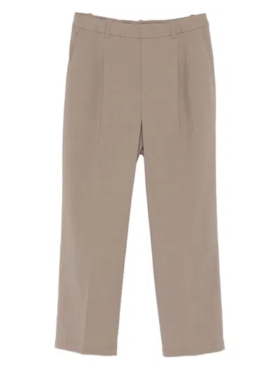 Goldwin Pleated Trousers In Neutral