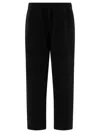 Goldwin Wool Blend Twill Trousers In Black