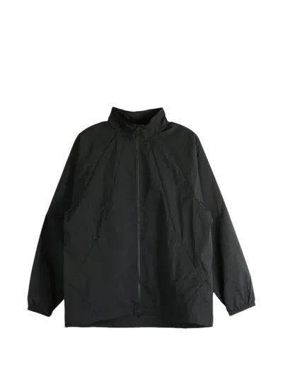Goldwin Kids' Raglan-sleeve Sheer Jacket In Black