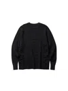 Goldwin Reaction Diffusion Knit Top In Black