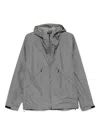 Goldwin Rip-stop Hooded-zipped Jacket In Gray