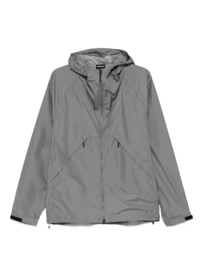 Goldwin Rip-stop Hooded-zipped Jacket In Gray