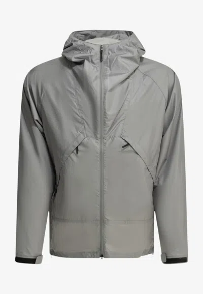Goldwin Rip-stop Windbreaker Jacket In Gray