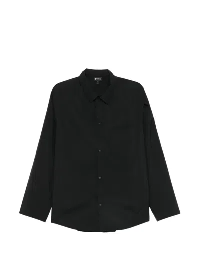 Goldwin Sheer Raglan-sleeve Shirt In Black