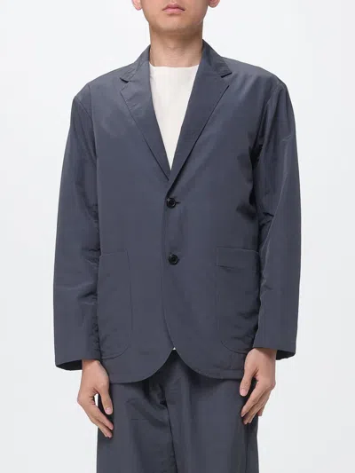 Goldwin Single-breasted Nylon Blazer In Blue