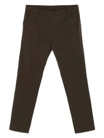 Goldwin Slim-leg Trousers In Brown